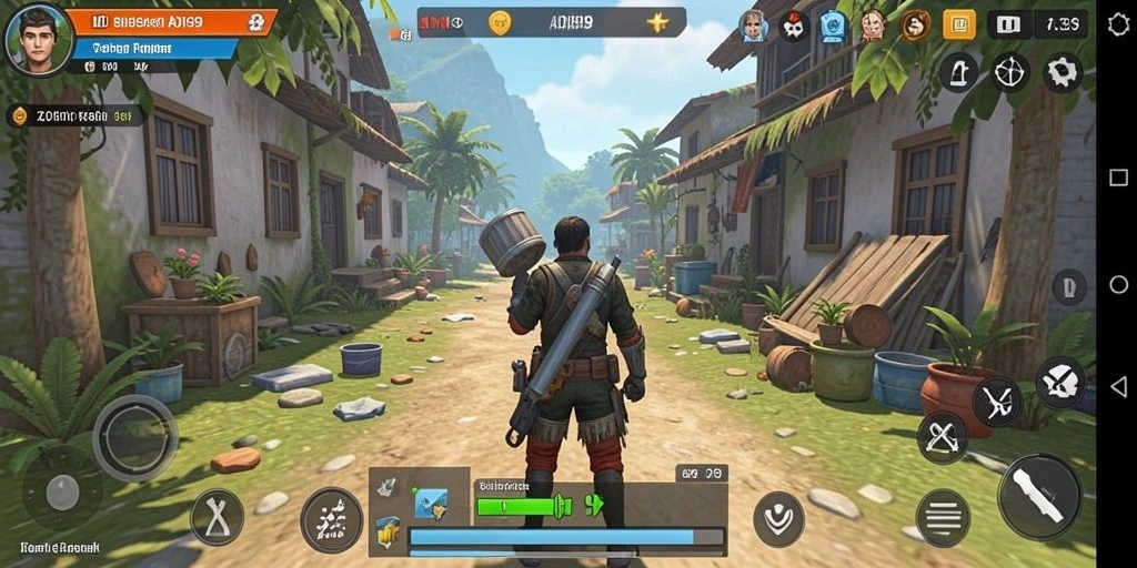 Tampilan gameplay interaktif pada ADI99 dengan karakter dan lingkungan yang kaya.